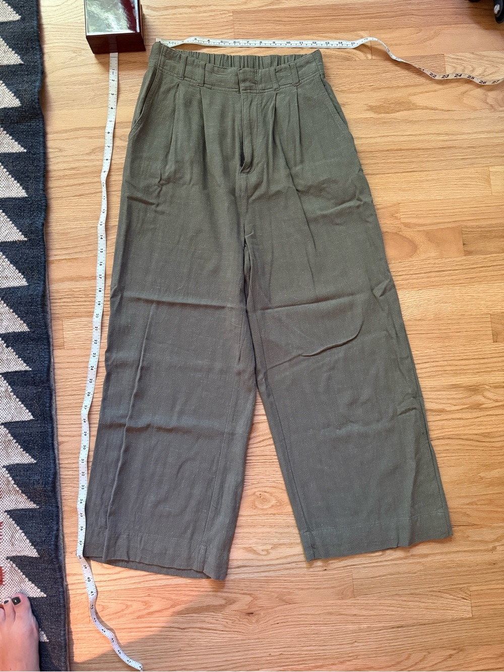 Z Supply Olive Green Wide Leg Pants